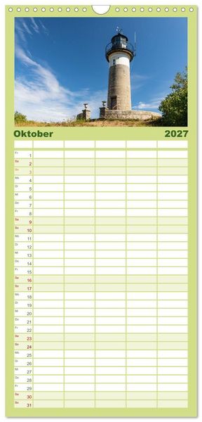Produktbild: Familienplaner 2027 - Cornouaille - Ein Ausflug in den S&uuml;dwesten der Bretagne mit 5 Spalten (Wandkalender, 21 x 45 cm) CALVENDO