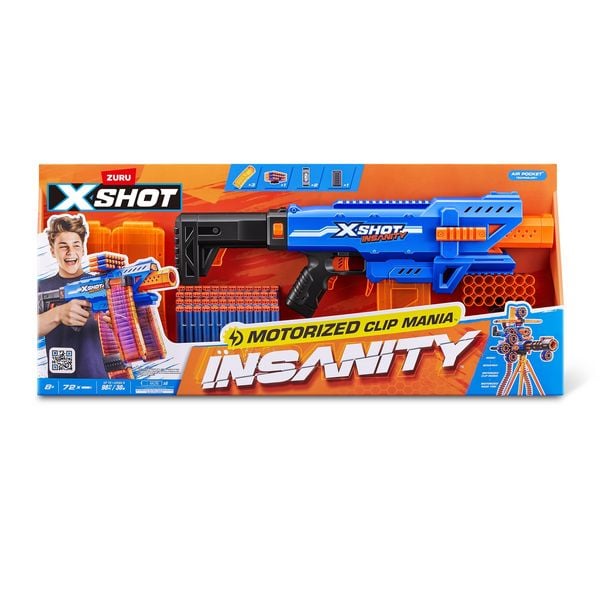 Produktbild: ZURU XSHOT - Insanity Clip Blaster motorisiert mit Darts