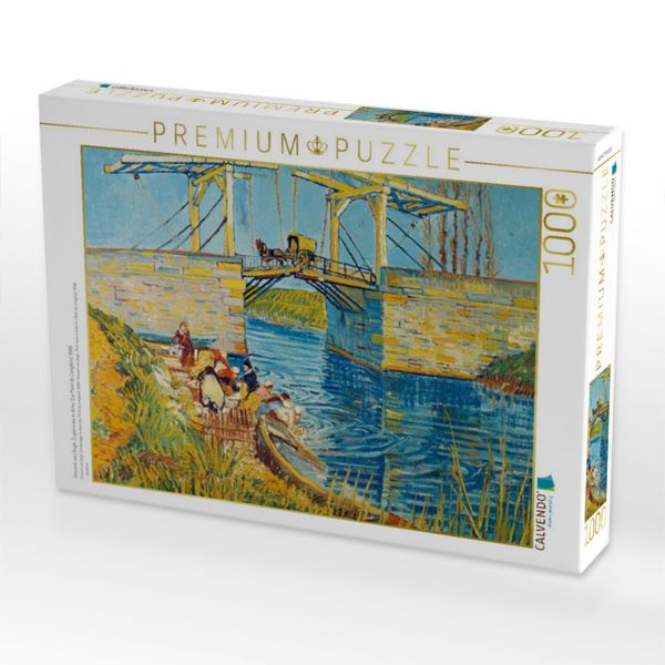 Produktbild: CALVENDO Puzzle Vincent van Gogh. Zugbr&uuml;cke in Arles (Le Pont de Langlois), 1888 | 1000 Teile Lege-Gr&ouml;&szlig;e 64x48cm Foto-Puzzle f&uuml;r gl&uuml;ckliche Stunden
