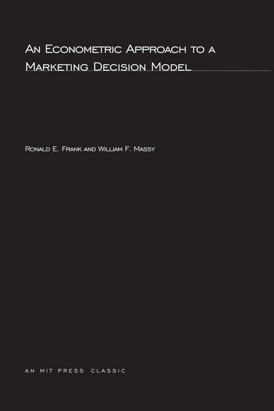 Produktbild: An Econometric Approach to a Marketing Decision Model