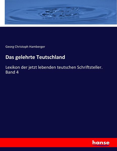 Produktbild: Das gelehrte Teutschland