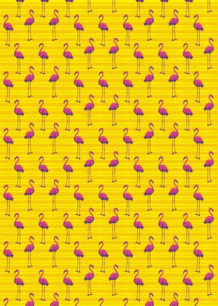 Produktbild: Die Tiere Afrikas Geschenkpapier-Heft Motiv Flamingo