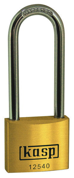 KASP K12550L80A1 Vorhängeschloss 50mm gleichschließend Goldgelb Schlüsselschloss