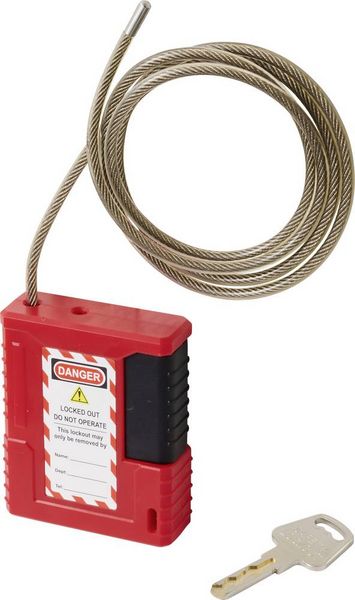 Sygonix SY-6872544 Kabelschloss 61.8mm Rot