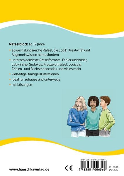 Produktbild: R&auml;tselblock ab 12 Jahre, Band 1