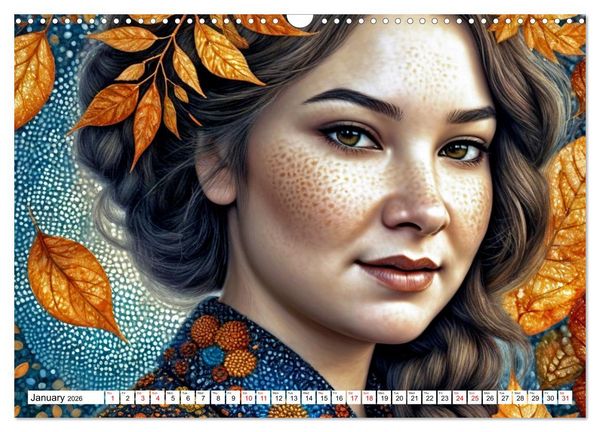 Produktbild: The Muse Moira in Twelve Facets (Wall Calendar 2026 DIN A3 landscape), CALVENDO 12 Month Wall Calendar