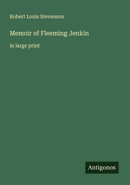 Produktbild: Memoir of Fleeming Jenkin