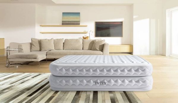 Produktbild: Intex 64488ND TWIN SUPREME AIR-FLOW AIRBED WITH FIBER-TECH RP (L x B x H) 191 x 99 x 51 cm Wei&szlig;