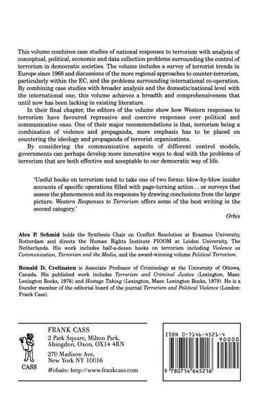 Produktbild: Western Responses to Terrorism