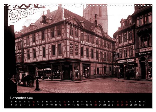 Produktbild: Hildesheimer Schaufenster um 1900 (Wandkalender 2026 DIN A3 quer), CALVENDO Monatskalender
