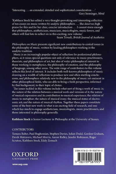 Produktbild: Philosophers on Music