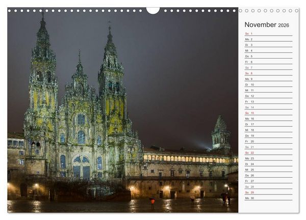 Produktbild: Der Nordwesten Spaniens (Wandkalender 2026 DIN A3 quer), CALVENDO Monatskalender