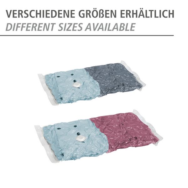 Produktbild: Vakuum Beutel Set Transparent, 6-teilig, platzsparende Kleideraufbewahrung mit Pumpe