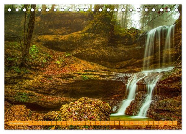 Produktbild: Rauschende Wildb&auml;che im Allg&auml;u (Tischkalender 2026 DIN A5 quer), CALVENDO Monatskalender