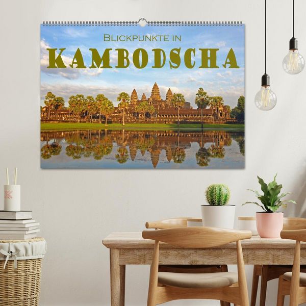 Produktbild: Blickpunkte in Kambodscha (Wandkalender 2026 DIN A2 quer), CALVENDO Monatskalender