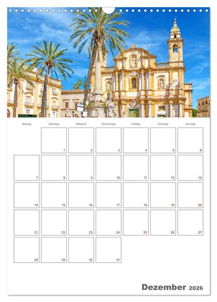 Produktbild: Palermo - Reiseziel auf Sizilien (Wandkalender 2026 DIN A3 hoch), CALVENDO Monatskalender