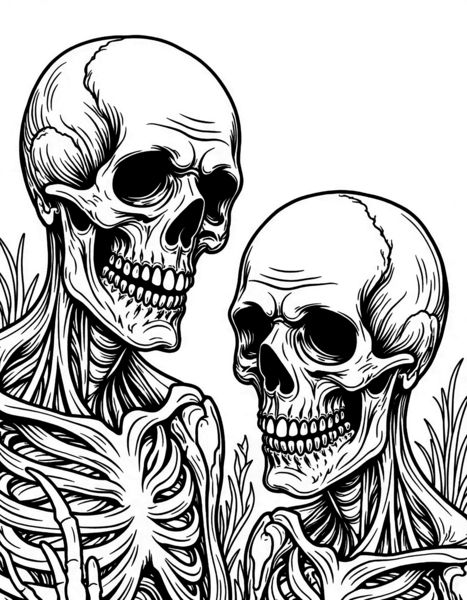 Produktbild: Fluch der Finsternis - Malbuch f&uuml;r Erwachsene - Halloween, Vampire, Untote, Zombies