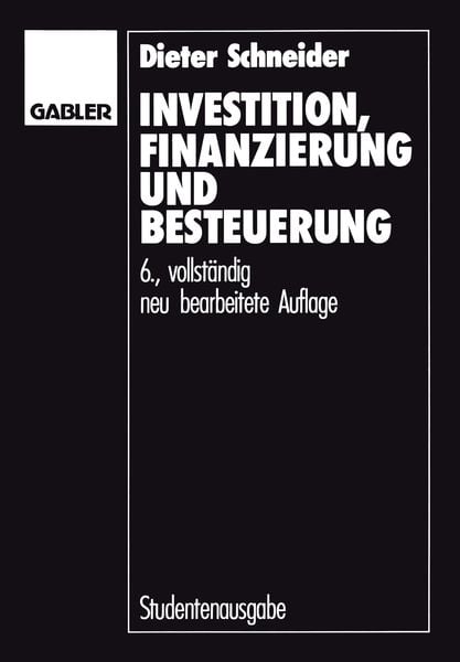 Produktbild: Investition, Finanzierung und Besteuerung