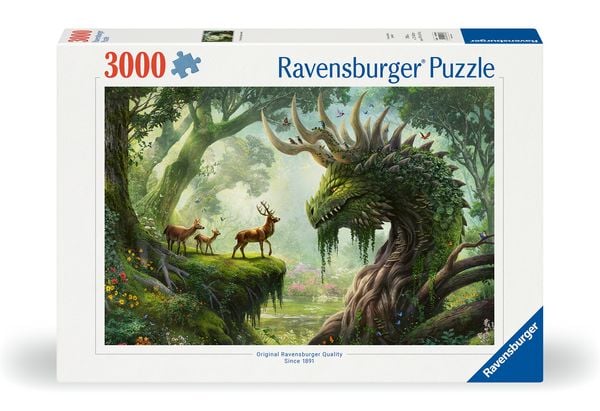 Produktbild: Erwachsenenpuzzle 3000 Teile - Der Walddrache erwacht