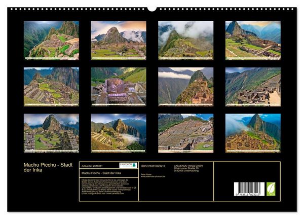 Produktbild: Machu Picchu - Stadt der Inka (hochwertiger Premium Wandkalender 2026 DIN A2 quer), Kunstdruck in Hochglanz