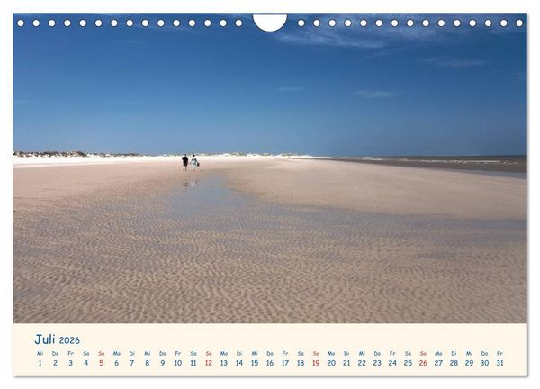 Produktbild: Urlaub auf Borkum (Wandkalender 2026 DIN A4 quer), CALVENDO Monatskalender