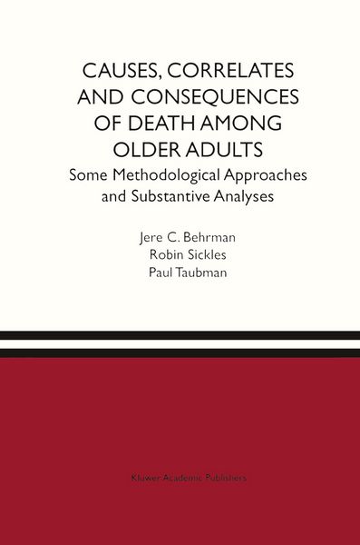 Produktbild: Causes, Correlates and Consequences of Death Among Older Adults