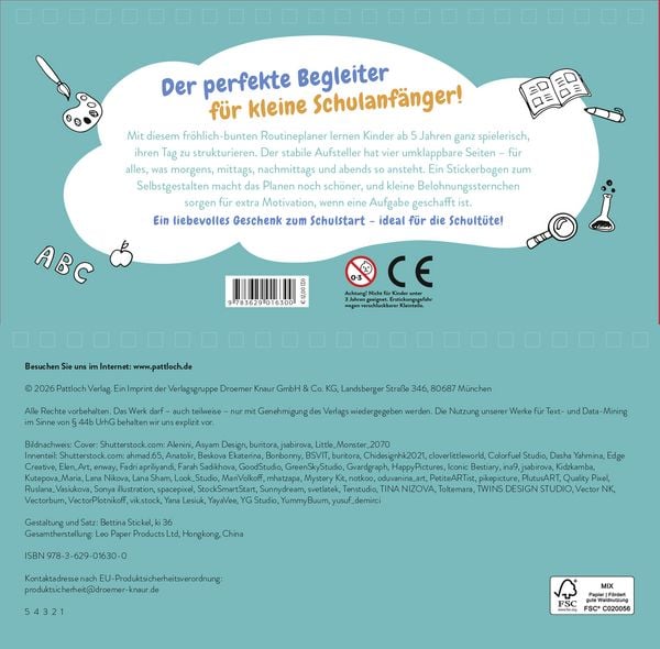 Produktbild: Routine- und Tagesplaner f&uuml;r Schulkinder