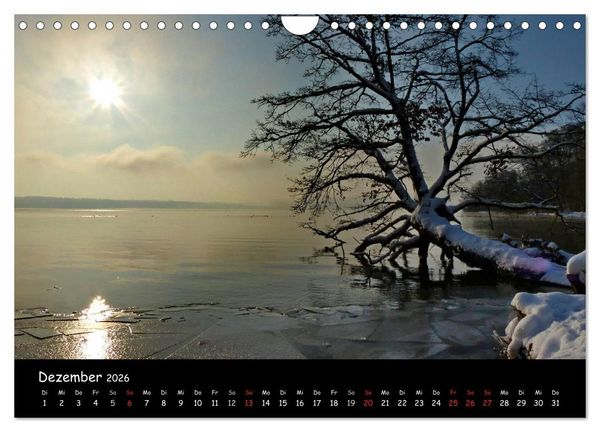 Produktbild: Starnberger See - Silent Moments (Wandkalender 2026 DIN A4 quer), CALVENDO Monatskalender
