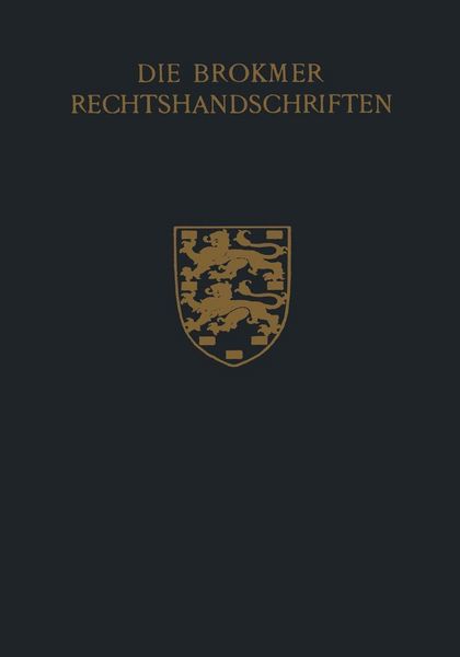 Produktbild: Die Brokmer Rechtshandschriften