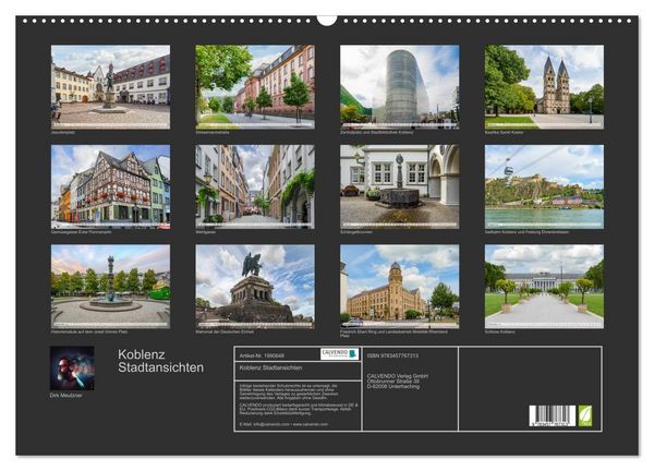 Produktbild: Koblenz Stadtansichten (Wandkalender 2026 DIN A2 quer), CALVENDO Monatskalender