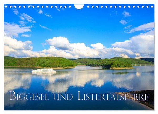 Biggesee und Listertalsperre (Wandkalender 2026 DIN A4 quer), CALVENDO Monatskalender