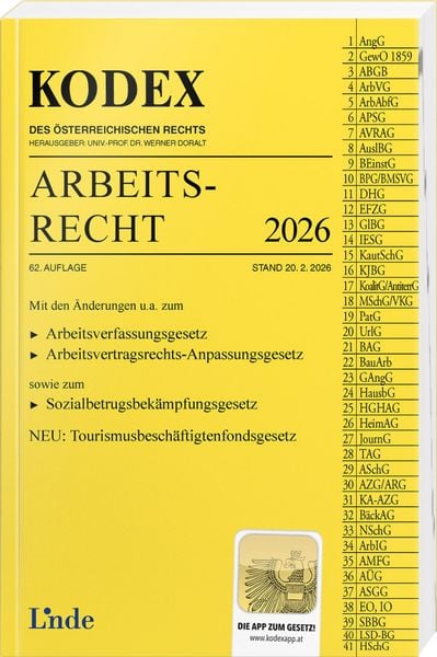 Produktbild: KODEX Arbeitsrecht 2026