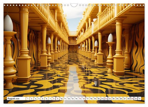 Produktbild: Illusionen aus Farben und Formen (Wandkalender 2026 DIN A3 quer), CALVENDO Monatskalender