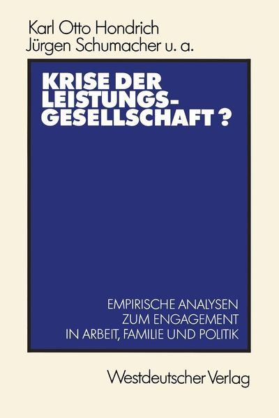 Produktbild: Krise der Leistungsgesellschaft?