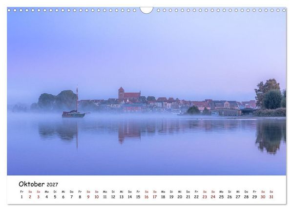 Produktbild: Waren M&uuml;ritz Besondere Ausblicke, Pl&auml;tze und Perspektiven (Wandkalender 2027 DIN A3 quer), CALVENDO Monatskalender