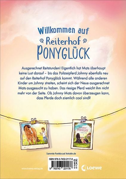 Produktbild: Reiterhof Ponygl&uuml;ck (Band 2) - Ein Polizeipferd in der Reitschule