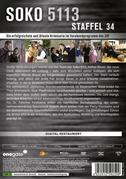 Produktbild: Soko 5113 - Staffel 34 [4 DVDs]