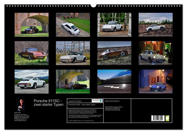 Produktbild: Porsche 911SC - zwei starke Typen (Wandkalender 2026 DIN A2 quer), CALVENDO Monatskalender