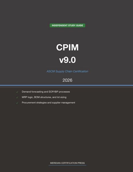 Produktbild: ASCM CPIM v9.0 Supply Chain Study Guide 2026