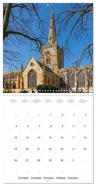 Produktbild: Stratford upon Avon - Shakespeare's Hometown (Wall Calendar 2026 12 &times; 12 Inch) CALVENDO 12 Month Wall Calendar