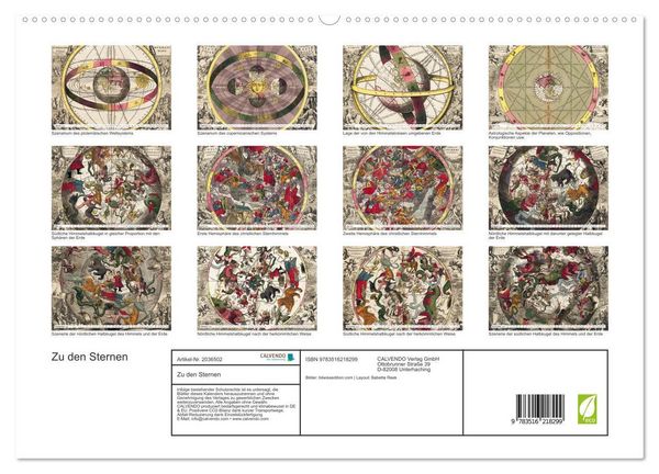 Produktbild: Zu den Sternen (hochwertiger Premium Wandkalender 2026 DIN A2 quer), Kunstdruck in Hochglanz