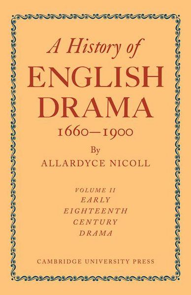 Produktbild: History of English Drama, 1660 1900