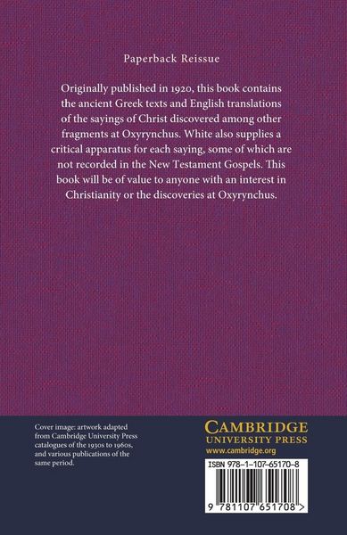 Produktbild: The Sayings of Jesus from Oxyrhynchus