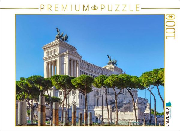 Produktbild: CALVENDO Puzzle Nationaldenkmal f&uuml;r Viktor Emanuel II | 1000 Teile Lege-Gr&ouml;&szlig;e 64x48cm Foto-Puzzle f&uuml;r gl&uuml;ckliche Stunden