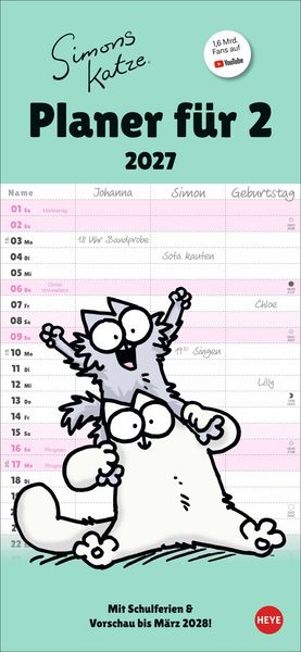 Produktbild: Simons Katze Planer f&uuml;r zwei