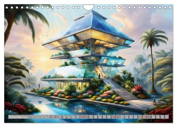 Produktbild: Architektur Futuristische Horizonte (Wandkalender 2026 DIN A4 quer), CALVENDO Monatskalender