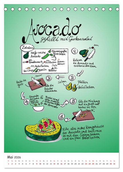 Produktbild: Vegankalender (Tischkalender 2026 DIN A5 hoch), CALVENDO Monatskalender