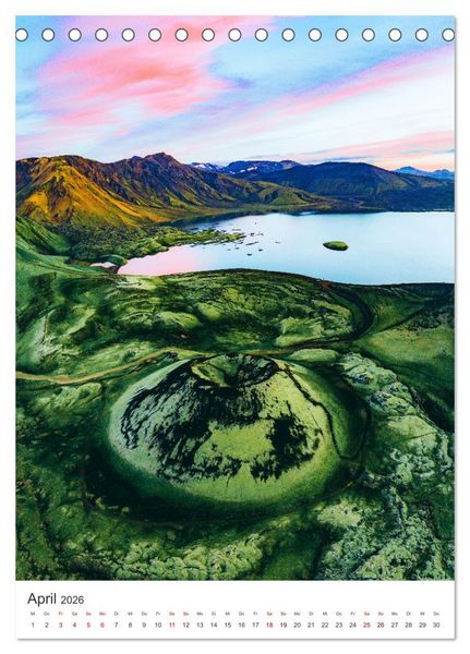 Produktbild: Ein Roadtrip durch Island (Tischkalender 2026 DIN A5 hoch), CALVENDO Monatskalender