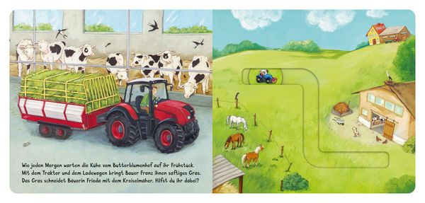Produktbild: Meine Schiebebahn-Pappe (Soundbuch): Fahr mit auf dem Bauernhof