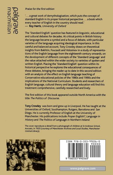 Produktbild: Standard English and the Politics of Language